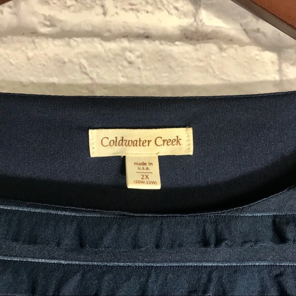 Coldwater Creek Longsleeve Ruffle Top - Picture 3 of 3